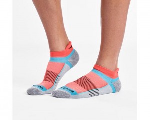 Accessories Saucony Inferno No Show Tab 3-Pack Socks Grey Heather | S-145941