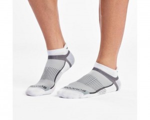 Accessories Saucony Inferno No Show Tab 3-Pack Socks White | S-145937