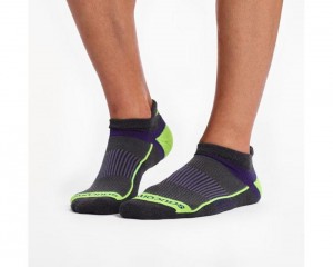 Accessories Saucony Inferno No Show Tab 3-Pack Socks Charocal Assorted | S-145936