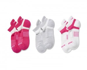 Accessories Saucony Inferno No Show Tab 3-Pack Socks Pink | S-145932