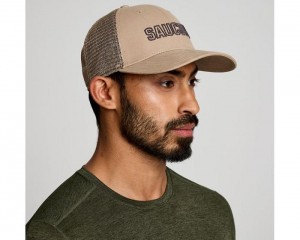 Accessories Saucony Trucker Hats Pewter Graphic | S-145910