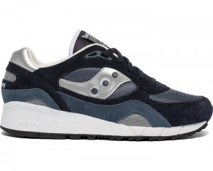 Men's Saucony Shadow 6000 Lifestyle Navy | Silver | S-146639