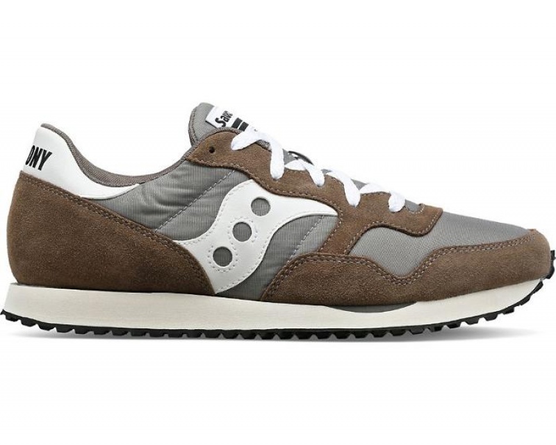 Men\'s Saucony DXN Trainer Lifestyle Grey | White | S-146591